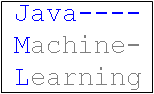 Java Machine Learning Framework
