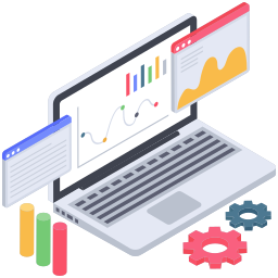 Data Visualization and Reporting Icon