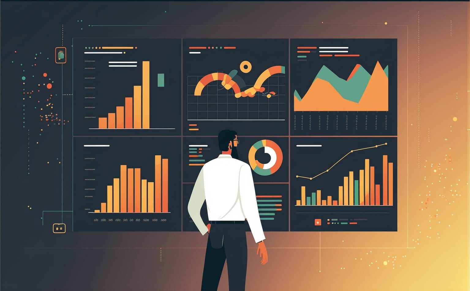 Impact Analysis Person analyzing business data