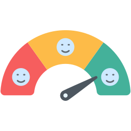 Customer experience and satisfaction icon