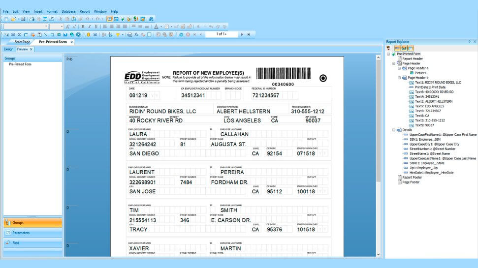A screen shot of a computer screen showing a receipt for the SAP Crystal Reports.